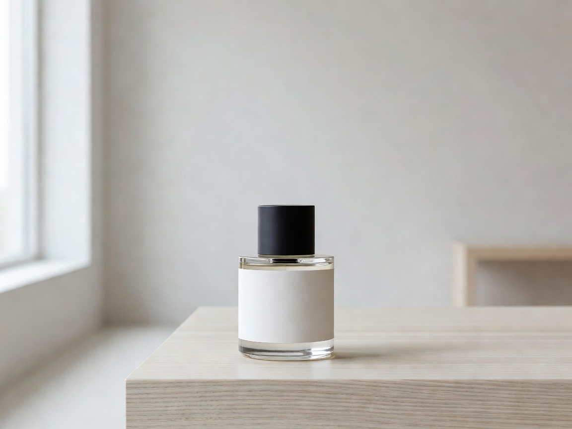 Byredo Gypsy Water minimalist perfume vessel in a clean Scandinavian studio setting